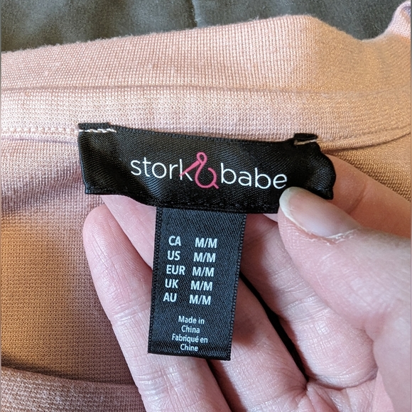 Short sleeved maternity tee with tie - Picture 4 of 5